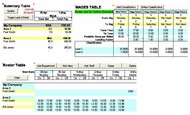 Wage Calculator Excel screenshot